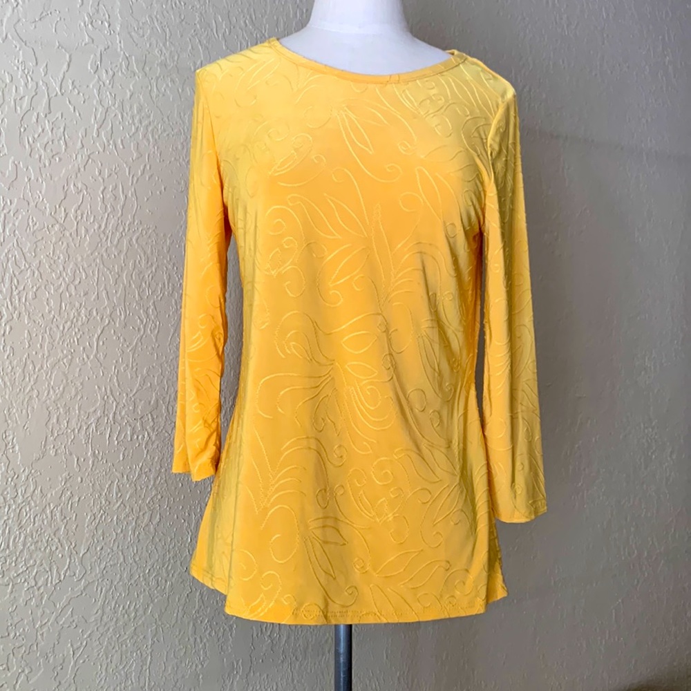 2- Bright Yellow American City Wear Silky Top